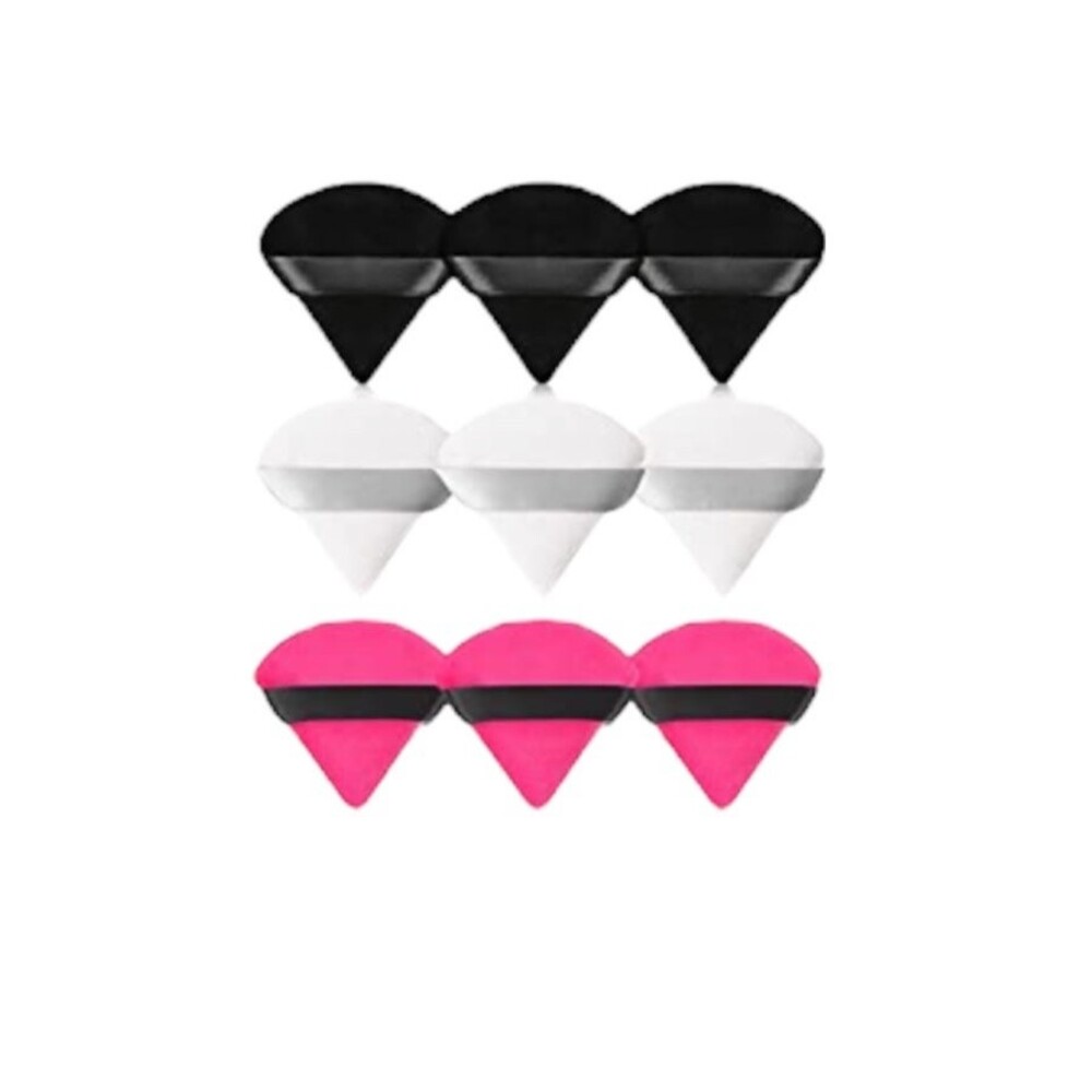 Makeup Sponge 9 Pcs Triangle Powder Puff Face Makeup Puff Soft Velour Makeup C2